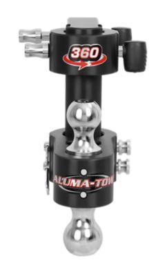 Image showing  Uriah Products 2 in. Receiver 15,000 lb. Capacity Interchangeable Hitch Mount, 360 Degree Rotation, Black