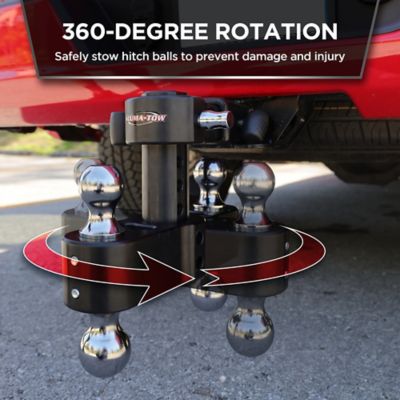 Image showing  Uriah Products 2 in. Receiver 15,000 lb. Capacity Interchangeable Hitch Mount, 360 Degree Rotation, Black