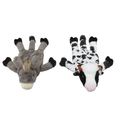 Image showing  Barn Animal Large Flatty Dog Chew Toy, Assorted