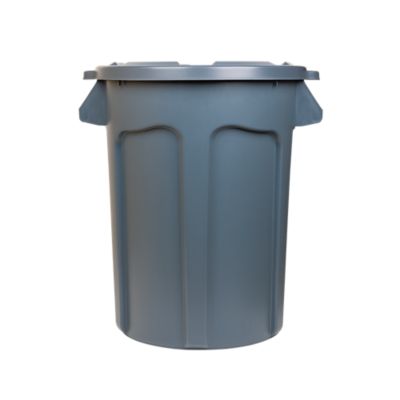 Image showing  32 gal. Commercial Grade Trash Can with Lid
