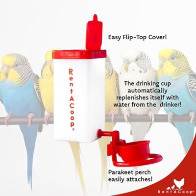 Image showing  1 L Bird Cage Drinker Cup with Parakeet Attachment