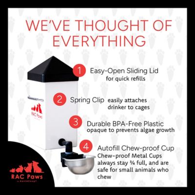 Image showing  32 oz. Drinker with Autofill Metal Cup for Small Animals