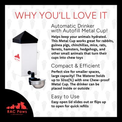 Image showing  32 oz. Drinker with Autofill Metal Cup for Small Animals