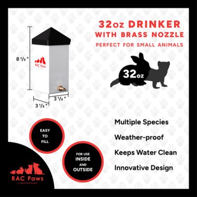 Image showing  32 oz. Drinker With Brass Nozzle for Small Animals