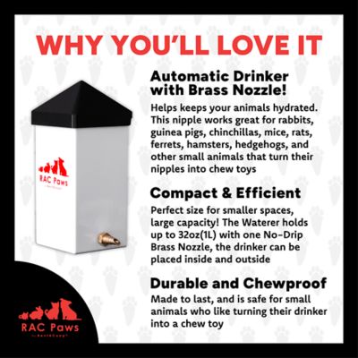 Image showing  32 oz. Drinker With Brass Nozzle for Small Animals