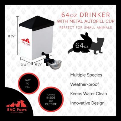 Image showing  64 oz. Drinker with Autofill Metal Cup for Small Animals