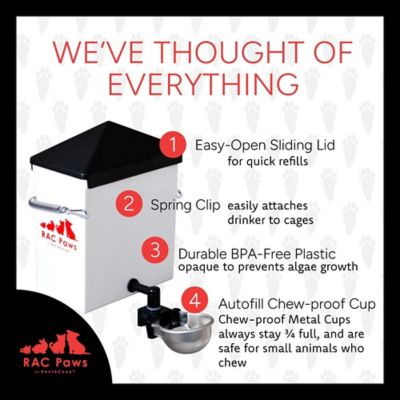 Image showing  64 oz. Drinker with Autofill Metal Cup for Small Animals