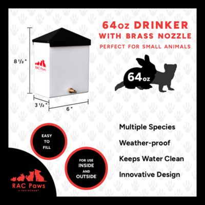Image showing  64 oz. Drinker With Brass Nozzle for Small Animals