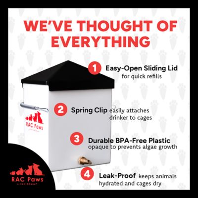 Image showing  64 oz. Drinker With Brass Nozzle for Small Animals