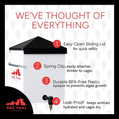 Image showing  64 oz. Drinker with No-Drip Nozzle for Small Animals