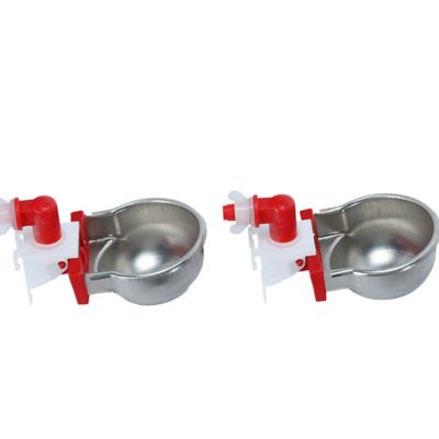 RentACoop DIY Metal Autofill Cups with Cage Clips, 2 pk.