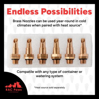 Image showing  DIY Waterer Kit, Horizontal Brass Nipples, 6-Pack