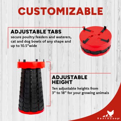Image showing  Telescopic Stand for Chicken Feeders & Waterers