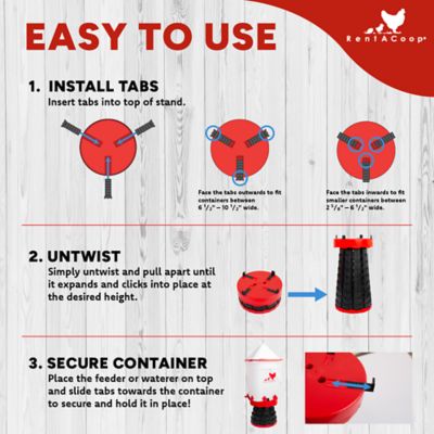 Image showing  Telescopic Stand for Chicken Feeders & Waterers