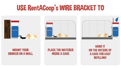 Image showing  Wire Bracket for 64 oz. Drinkers