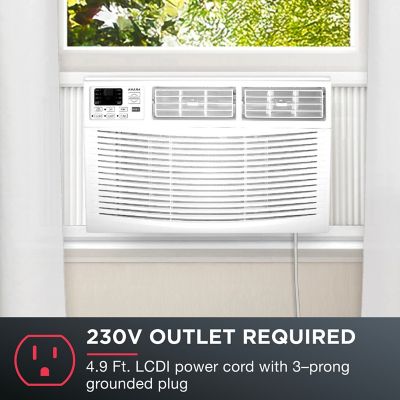 Image showing  230 V Window Air Conditioner with Remote Control, 1,500 sq. ft., 24,000 BTU