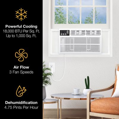 Image showing  18,000 BTU 230V Window-Mounted Air Conditioner with Remote Control