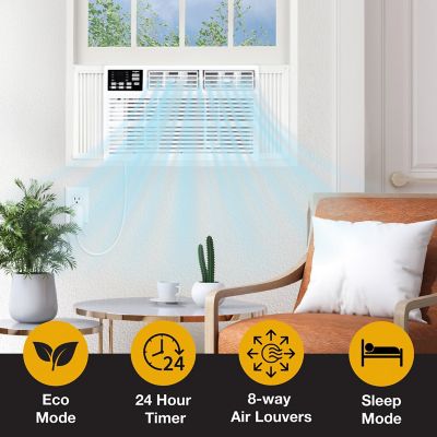 Image showing 2 th Whirlpool 24,000 BTU 230V Window-Mounted Air Conditioner with Remote Control, WHAW242CW