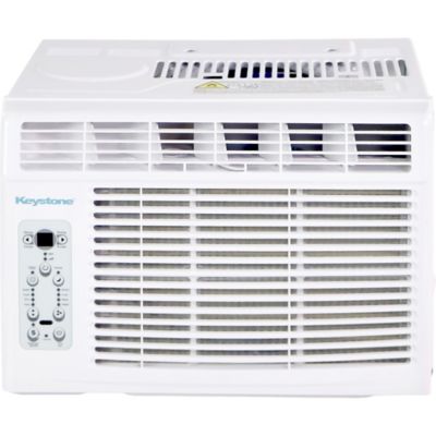 Keystone 8,000 BTU 115V Window Air Conditioner with 3,500 BTU Supplemental Heat Capability