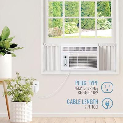 Image showing  8,000 BTU 115V Window Air Conditioner with 3,500 BTU Supplemental Heat Capability