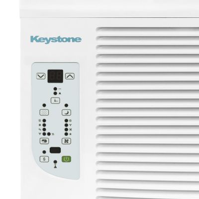Image showing 14 th Keystone 8,000 BTU 115V Window Air Conditioner with 3,500 BTU Supplemental Heat Capability
