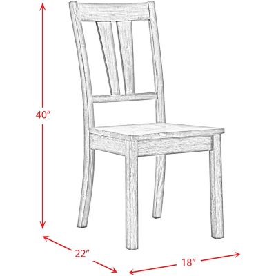 Image showing  Bramble Hill 7 pc. Dining Set with Expandable Table and 6 Wood-Seat Side Chairs