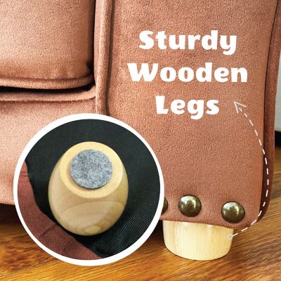 Image showing 5 th Critter Sitters Faux Velvet Pet Bed Sofa for Medium-Sized Dogs and Cats