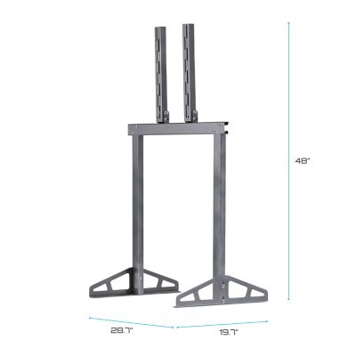 Image showing  TV Stand PRO with Custom Setup, Stainless Steel