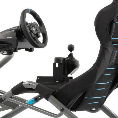 Image showing 7 th PlaySeat Trophy Carbon Quality Steel Racing Simulator Cockpit with Innovative ActiFit Fabric and Open Cockpit Design in Black