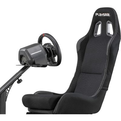 Image showing  Evolution ActiFit Lightweight Carbon Quality Steel Racing Simulator Cockpit with Innovative ActiFit Fabric in Black