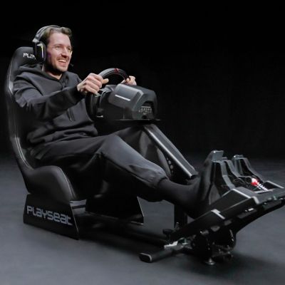 Image showing 6 th PlaySeat Evolution ActiFit Lightweight Carbon Quality Steel Racing Simulator Cockpit with Innovative ActiFit Fabric in Black