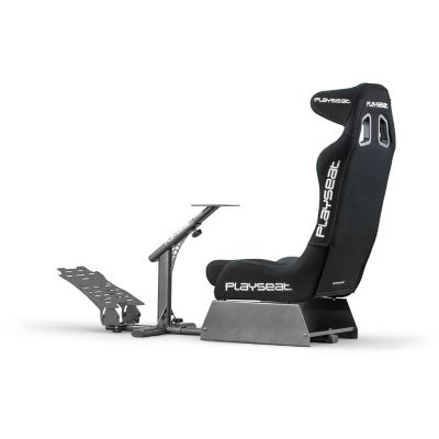 Image showing  Evolution PRO ActiFit Lightweight Carbon Quality Steel Racing Simulator Cockpit with Innovative ActiFit Fabric in Black