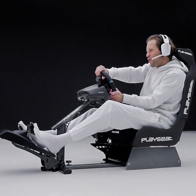 Image showing 7 th PlaySeat Evolution PRO ActiFit Lightweight Carbon Quality Steel Racing Simulator Cockpit with Innovative ActiFit Fabric in Black