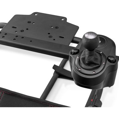 Image showing  Challenge X Lightweight Carbon Quality Steel Logitech G Edition Foldable Racing Simulator Cockpit in Black
