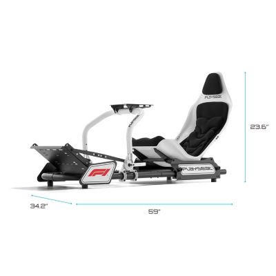 Image showing  Formula Instinct F1 Edition Racing Simulator Cockpit with X-Adapt Adjustment in White