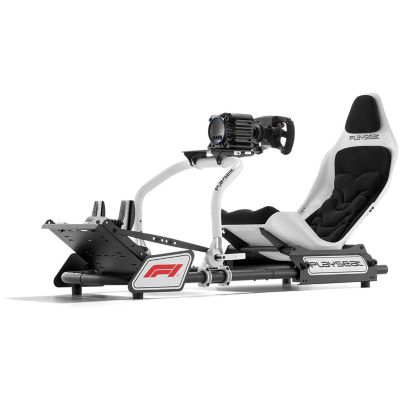 Image showing  Formula Instinct F1 Edition Racing Simulator Cockpit with X-Adapt Adjustment in White