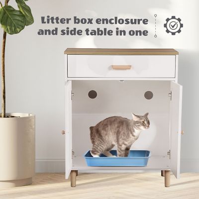 Image showing  Litter Box Enclosure Side Table