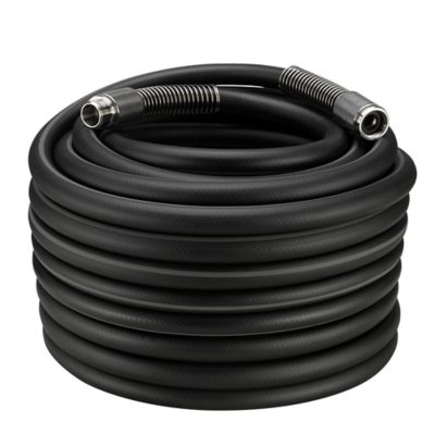 Image showing  3/4 in. x 100 ft. Pro Series Heavy-Duty Contractor Hose, 500 PSI, Black