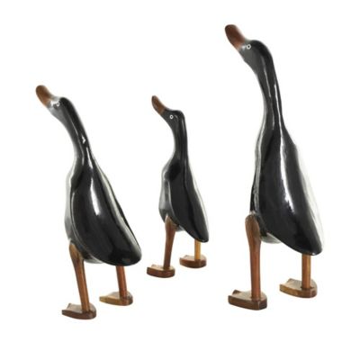 Image showing  Wood Duck Decorative Sculpture with Brown Accents