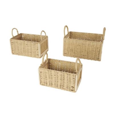 Image showing  Rattan Decorative and Functional Storage Basket Set