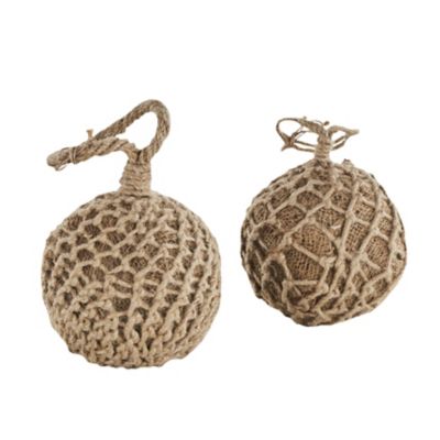 Image showing  Cement Stone Handmade Woven Layered Orb Knot Decorative Sculpture with Handles