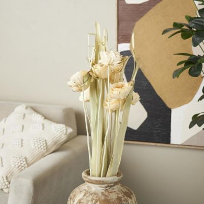 Harper & Willow Dried Plant Tall Home Decor Natural Foliage with Leaves