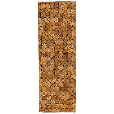 Image showing  Mango Wood Handmade Stacked Tree Trunks Abstract Home Wall Decor, 15667