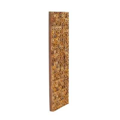 Image showing  Mango Wood Handmade Stacked Tree Trunks Abstract Home Wall Decor, 15667