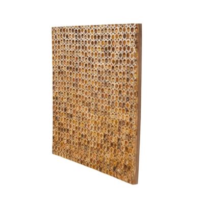 Image showing  Mango Wood Handmade Stacked Tree Trunks Abstract Home Wall Decor, 15669