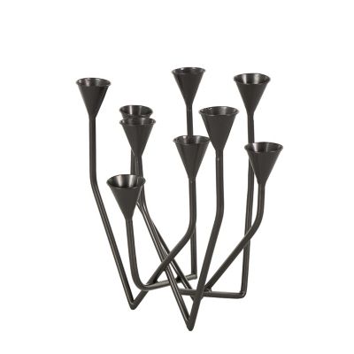 Image showing  Metal Taper 9 Slot Decorative Candelabra