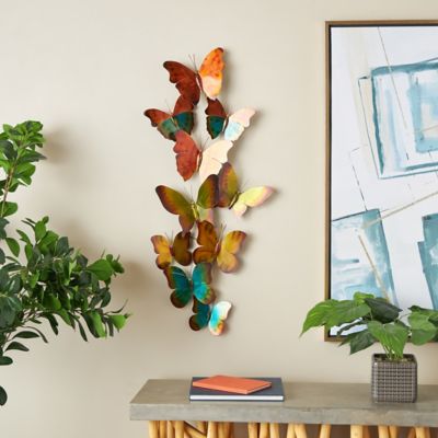 Harper & Willow Stainless Steel Metal Indoor Outdoor Butterfly Home Wall Decor