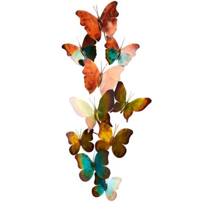 Image showing  Stainless Steel Metal Indoor Outdoor Butterfly Home Wall Decor