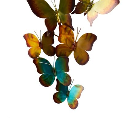 Image showing  Stainless Steel Metal Indoor Outdoor Butterfly Home Wall Decor