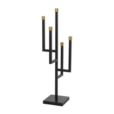 Image showing  Metal 5 Candle Decorative Candelabra